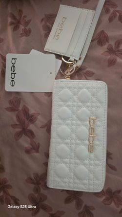 Bebe Quilted Wristlet Wallet with Card Holder