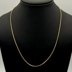 New Jewelry 14k yellow gold Franco necklace chain 24" 1.60mm width