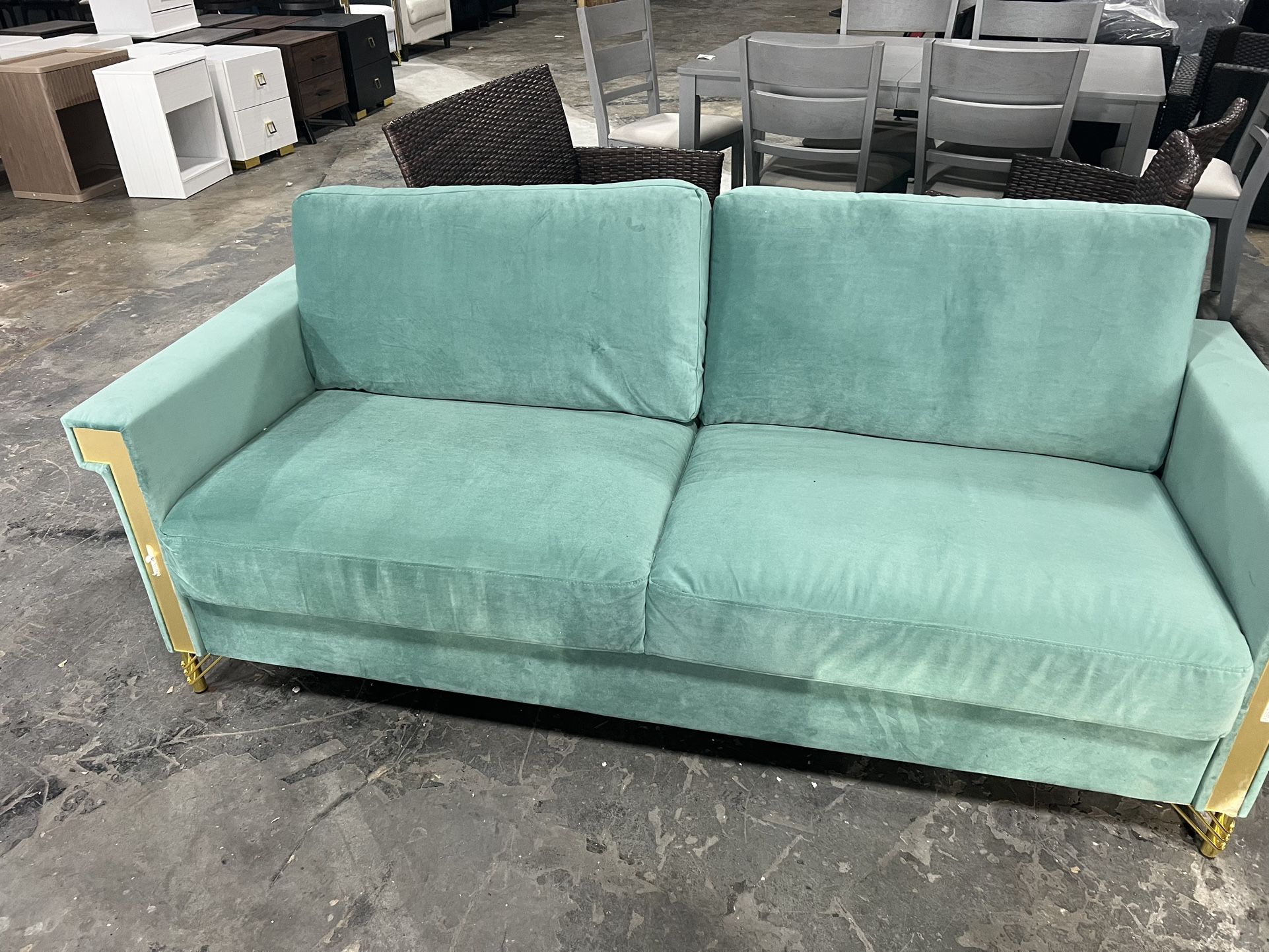 green sofa 199$