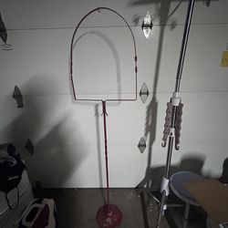 Red Vintage Birdcage Stand only (no bird cage)