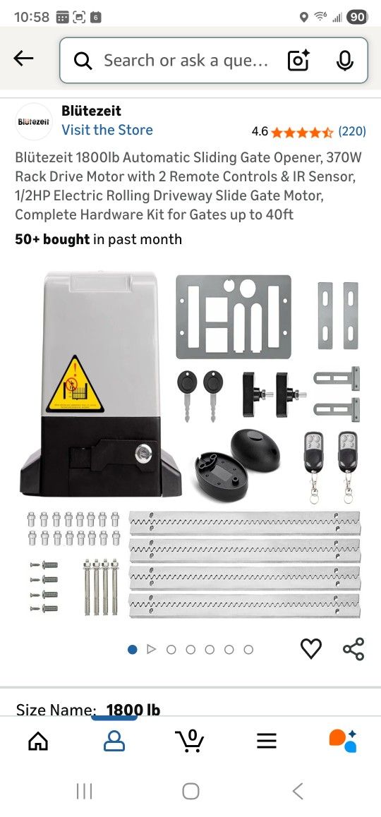 Automatic Sliding Gate Motor