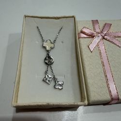 Clover necklace pendant 925