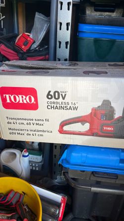 Toro chainsaw cordless 60v