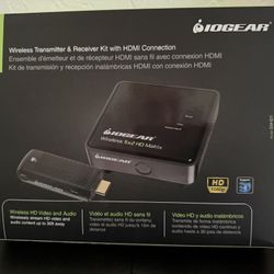 IOGEAR Wireless Transmitter & Receiver Kit W/HDMI Connection 