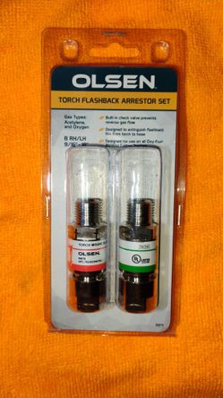 Olsen Torch Flashback Arrestors