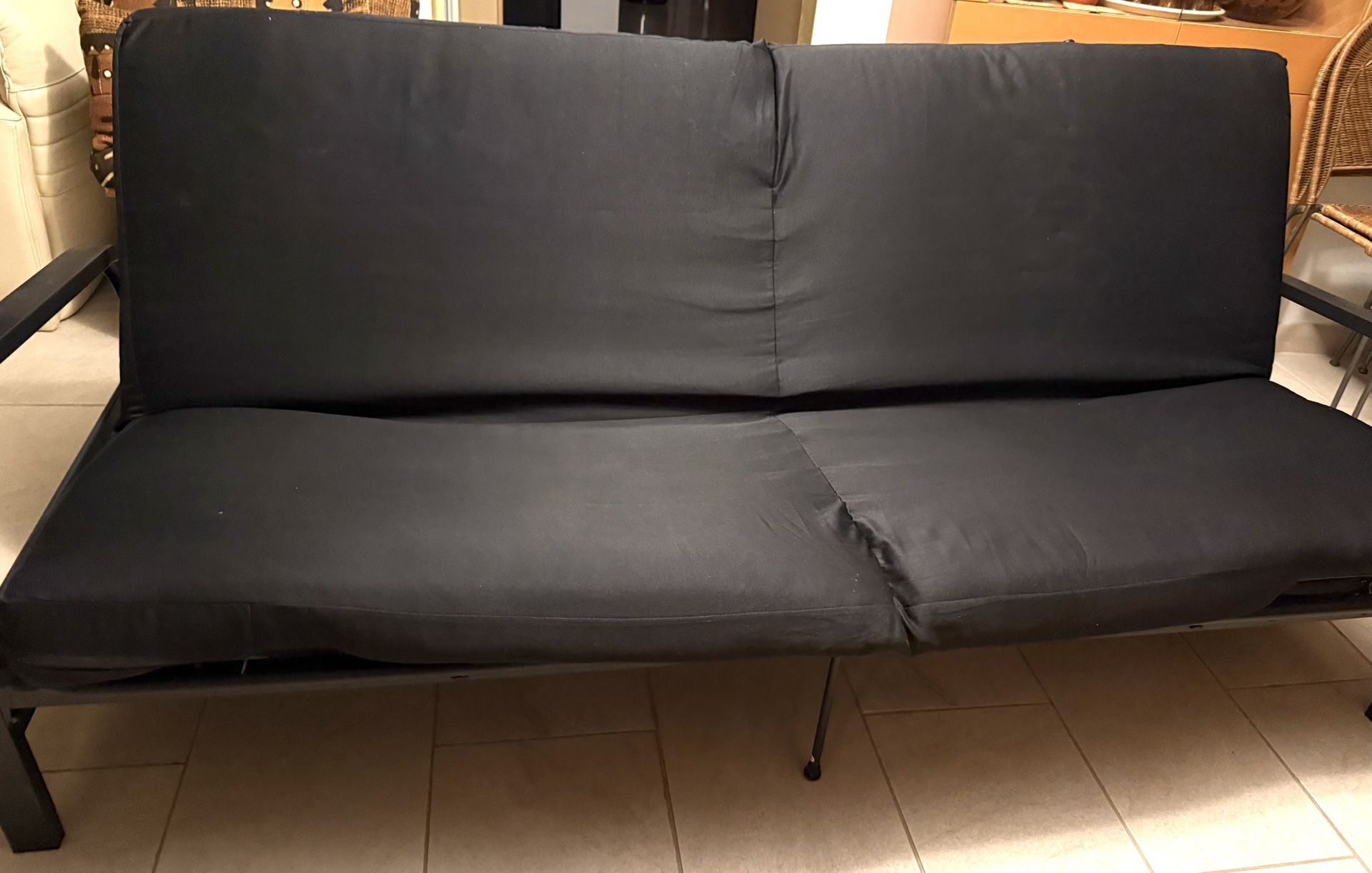 Metal Fulton Black Sofa Bed