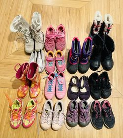 15 Pairs of Girls Shoes Sizes 11-13 - Including Pair Of Heelies