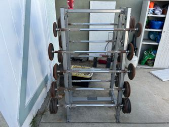 Barbell weight set