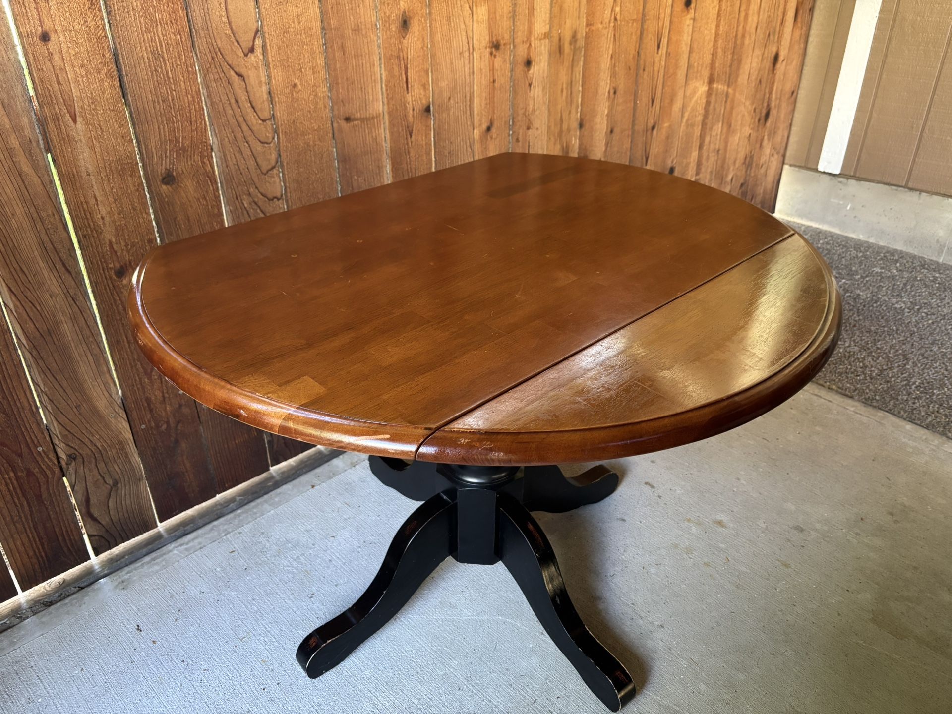 Round Wood Table