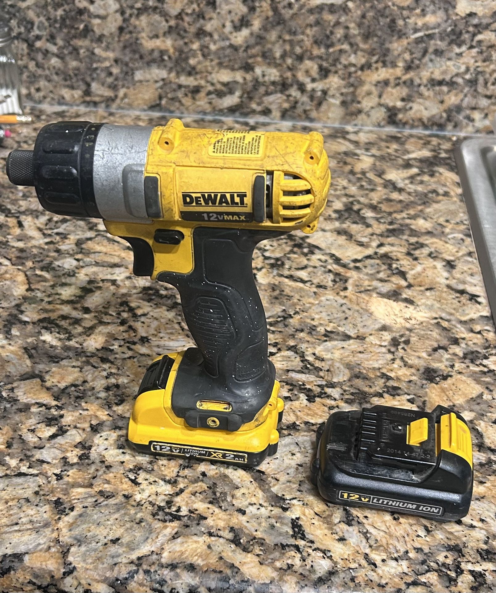 V12 Impact Drill With Two Batteries 