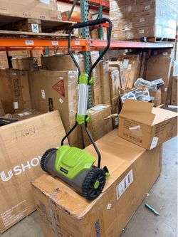 16 Inch Push Reel Lawn Mower Manual Grass Cutter Adjustable Height