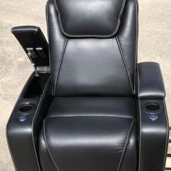 Black Recliner-Heat&Message 