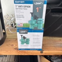 FREE Orbit 1” Anti-Siphon Sprinkler Valves (4)