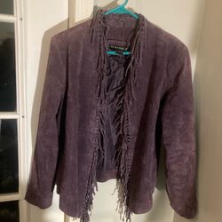 Dialogue Vintage Ladies Suede Jacket 