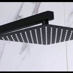 Shower System Wall Mount Single Head Matte Black