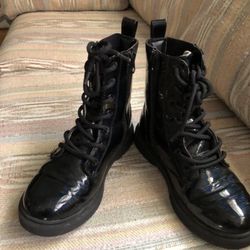 Black sparkle boots size 3 