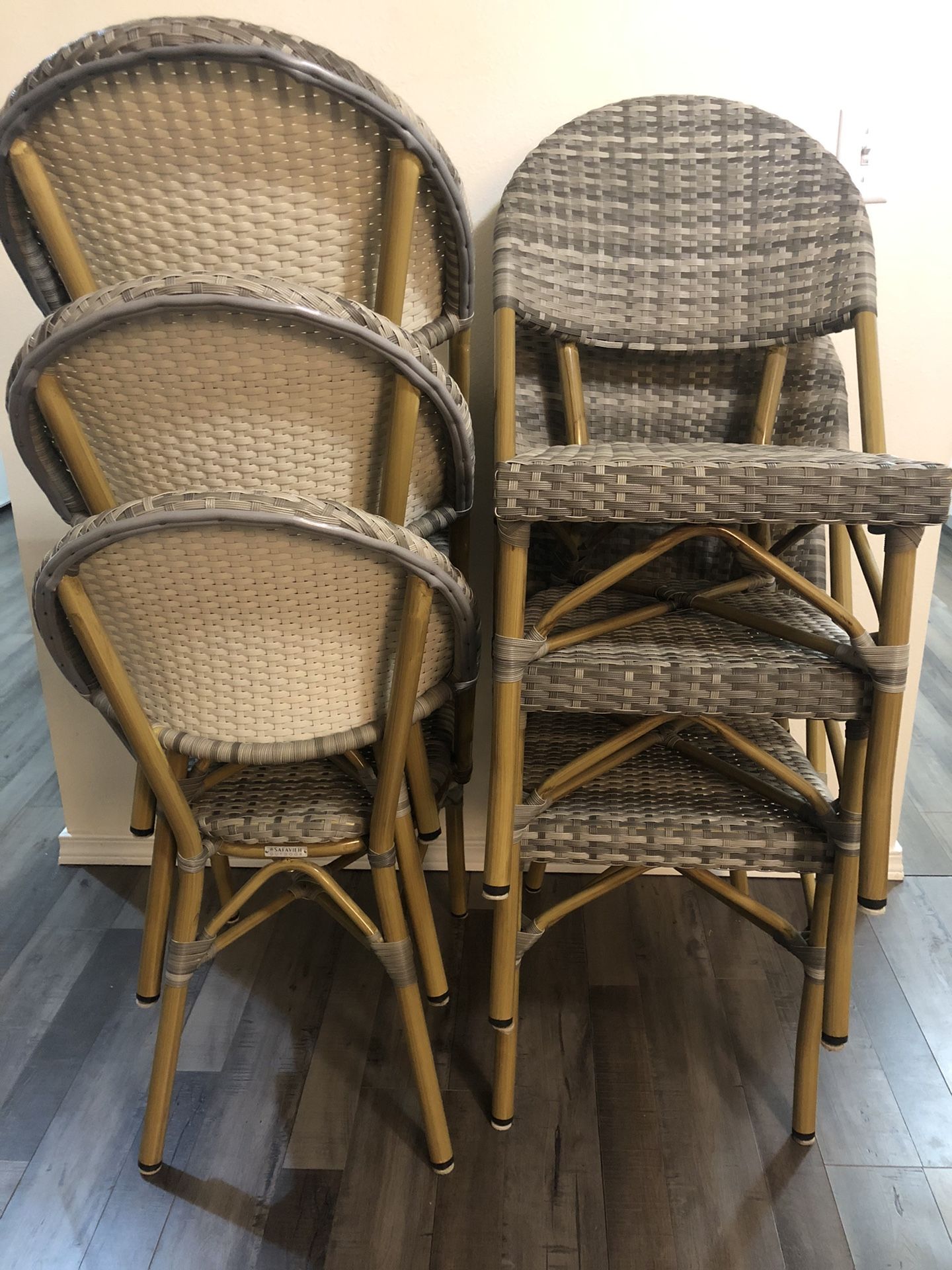 6 Brand New Matching CHAIRS by SAFAVIEH OUTDOOR