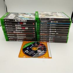Lot of 22 Microsoft Xbox One Sports Games