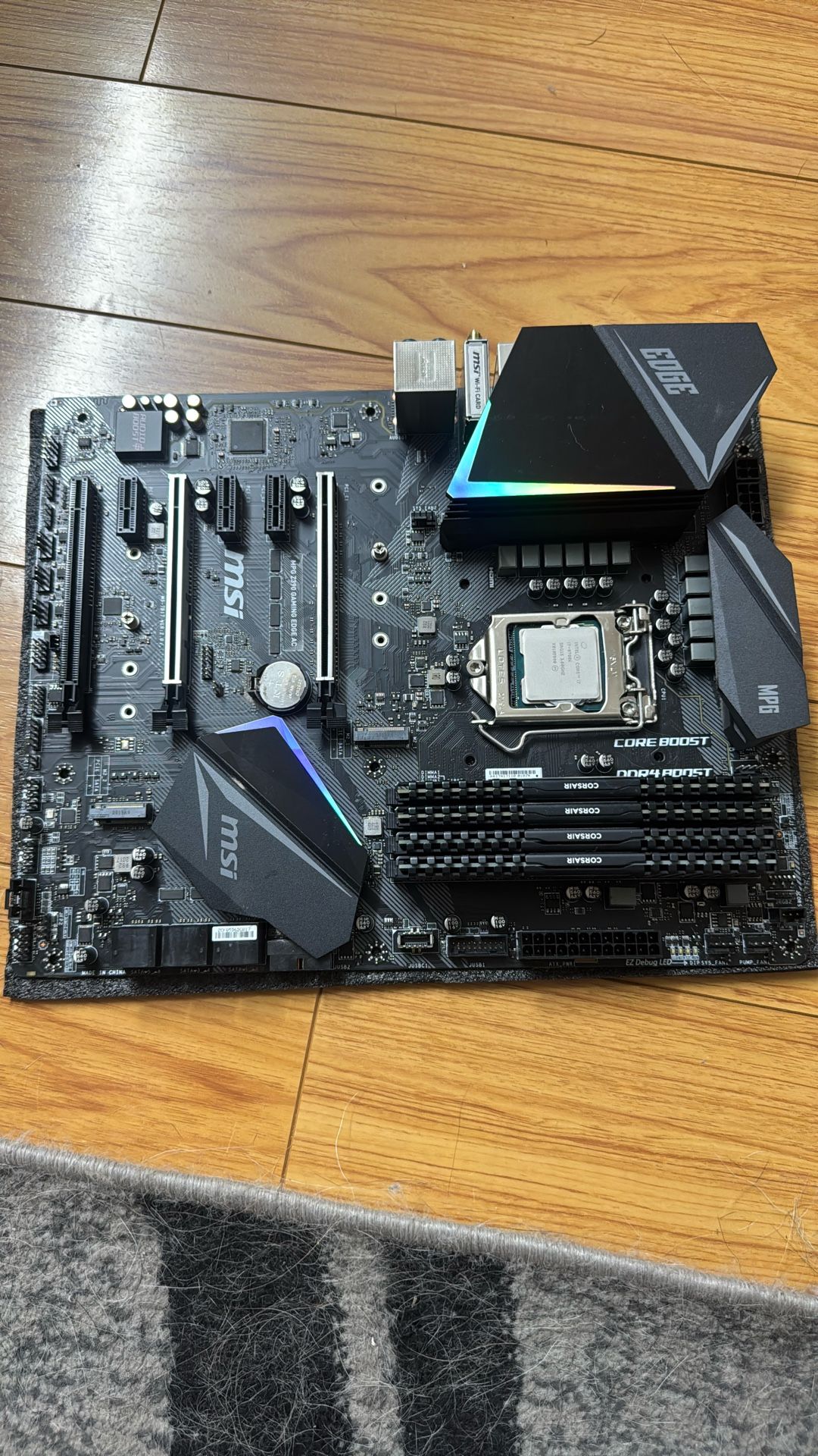 Motherboard With Ram And CPU