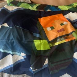 Minecraft bed set FULL