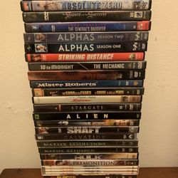 LOT 45 DVDs - 36 MOVIES + 9 TV SERIES in EX+ CONDITION Drama Sci-Fi Thrillers Action..
