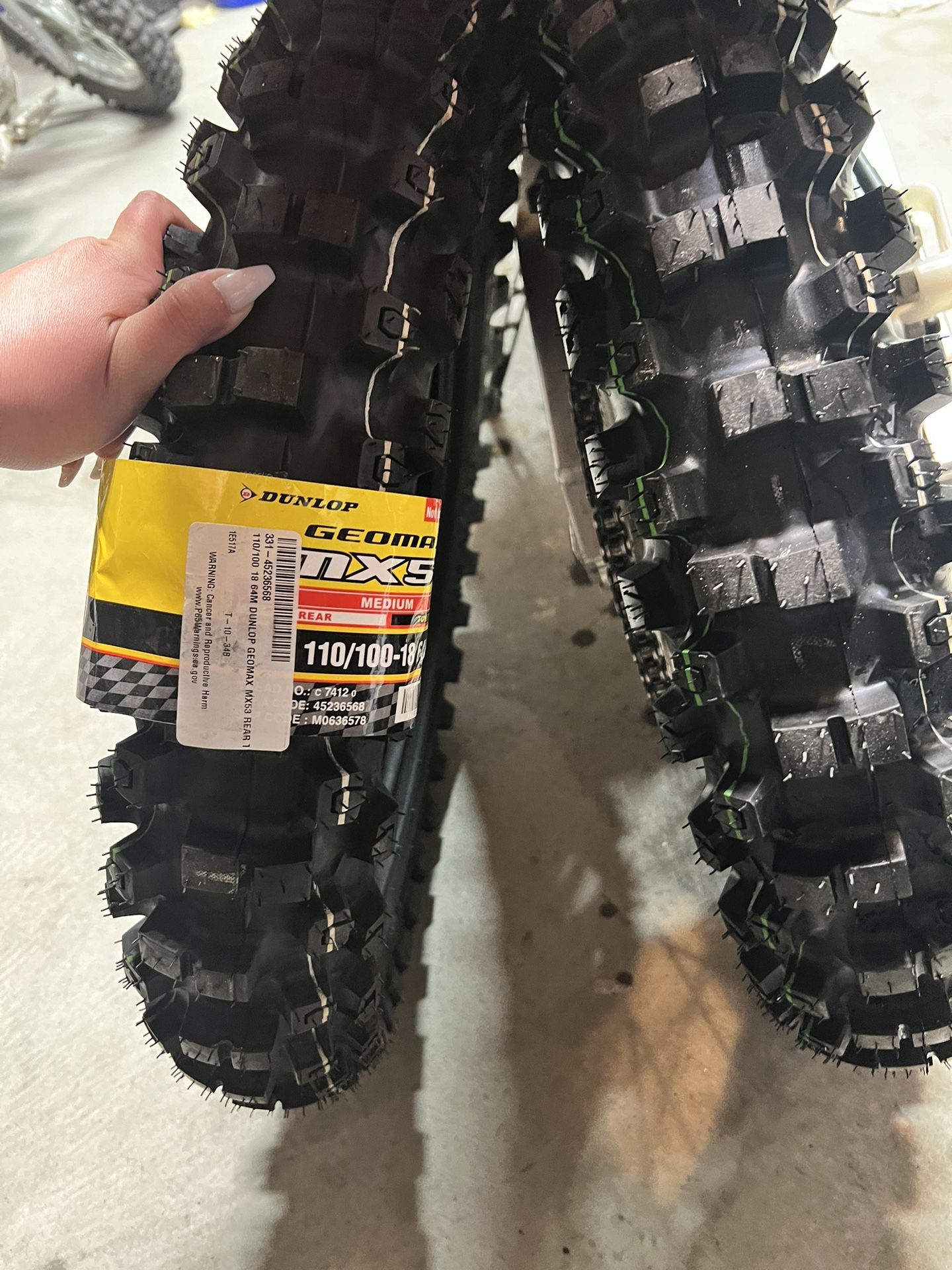 ダンロップ DUNLOP 333699 GEOMAX MX53 リア 80/100-12 41M WT