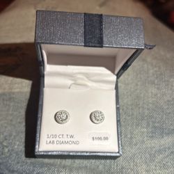 sterling silver CTTW Lab tested diamonds 