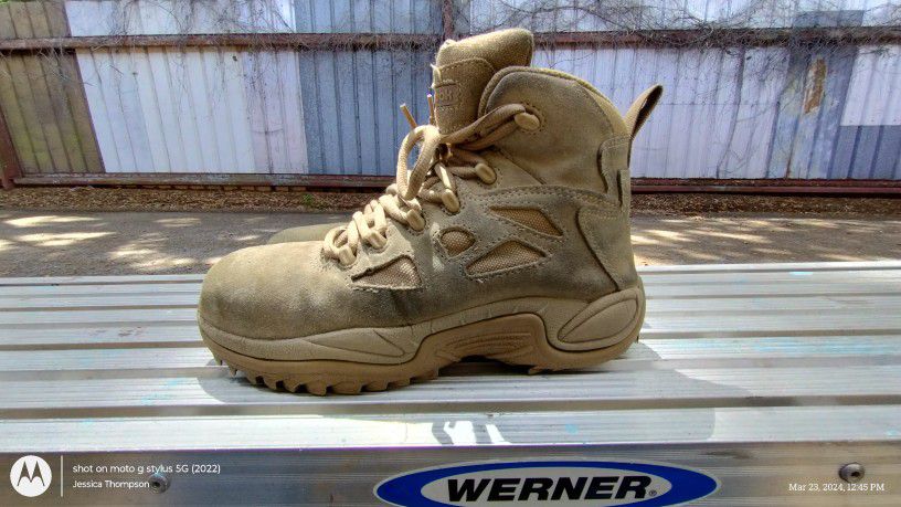 Steel Toed Reebok Work Men's Rapid Response, Safety Boot, 100 %Leather 