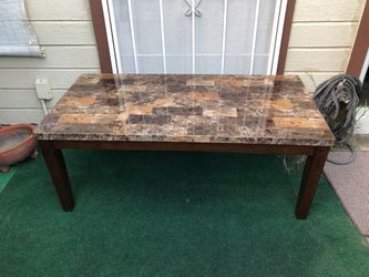 Faux Marble Coffee Table