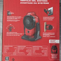 M12 FAN WITH INCLUDED BATTERY-NEW
