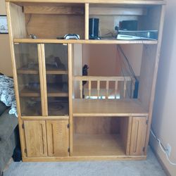 Solid Wood Entertainment Center
