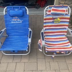 Pair of Tommy Bahama Beach Chairs 