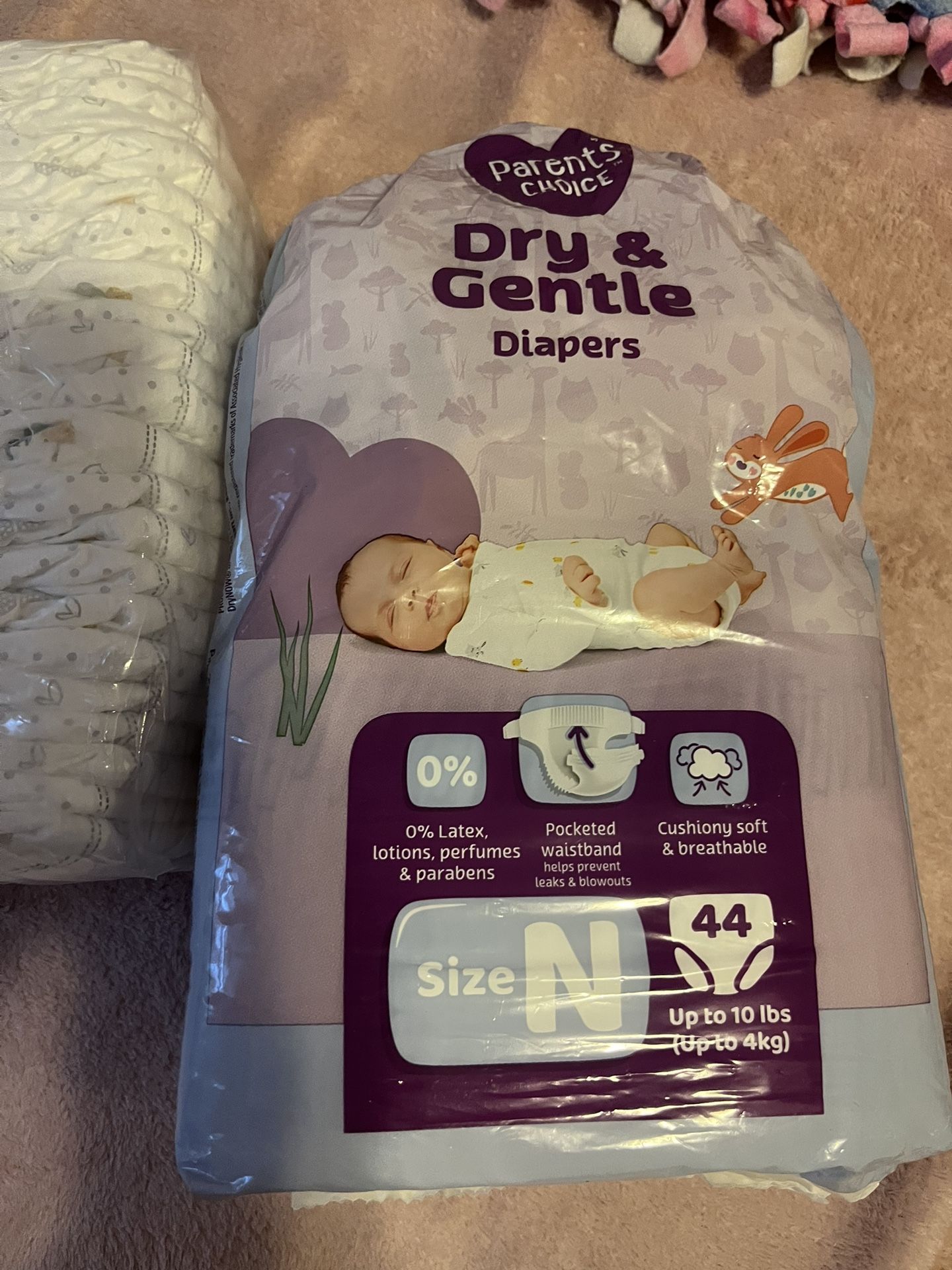 N Diapers Opened Pack