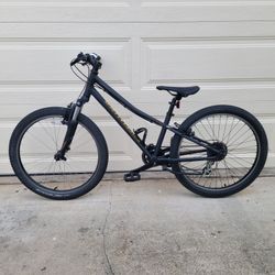 SPECIALIZED HOTROCK mountain bike.  Good for age from 8 to 12 year.  24 tires. 8 speed. 12.5" ALUMINUM frame. 