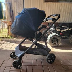 3 In One Graco Stroller Black and Blue