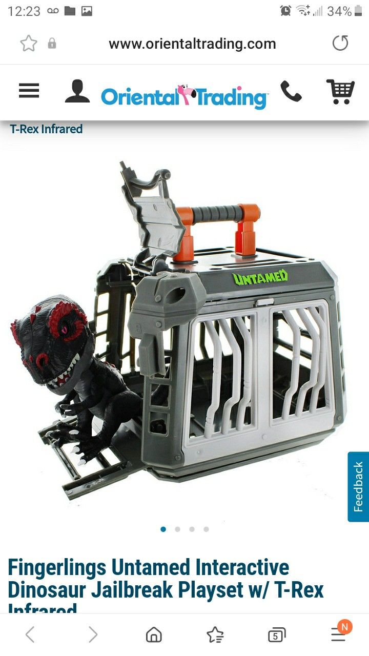 Fingerling untamed Interactive T-rex Toy