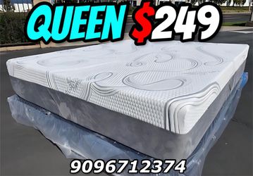 Queen Size Organic Hybrid Cool Gel Memory Foam Mattress