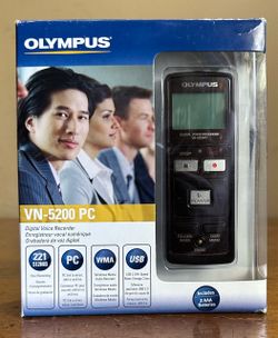 Olympus VN-5200PC 512 MB 221.5 Hours USB Handheld Digital Voice Audio Recorder