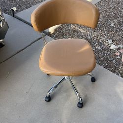 Tan Pier Modern Adjustable Height Swivel Desk Chair 