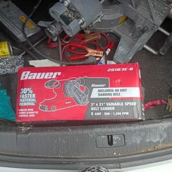 Bauer 3 X 22 Variable Speed Belt Sander