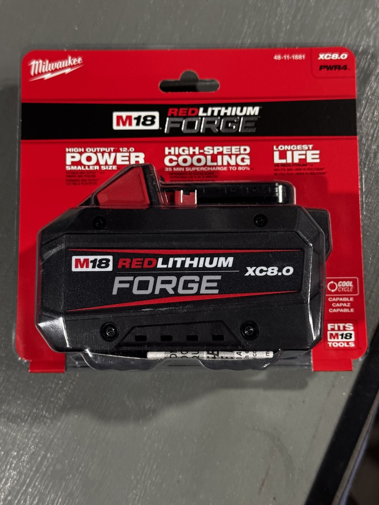 Milwaukee M18 Forge 8.0 Battery