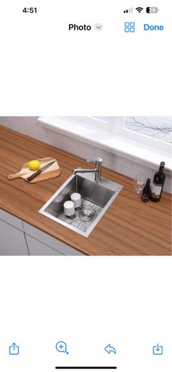 VESLA 15x20 Inch Bar Sink Drop In (24S)