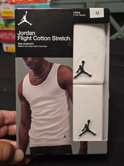 Jordan Flight Cotton Stretch Tank Undershirt 2-Pack Medium
