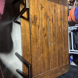 Large wood coffee table