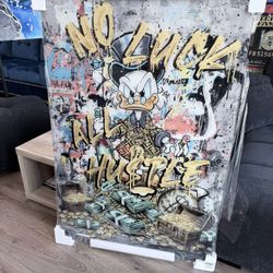 Duck Tempered Glass Wall Art 47”x32”