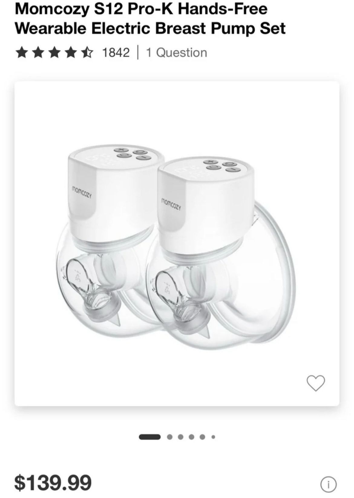 S12 Pro Wearable Breast Pump - High Efficiency open box box damage see images for details