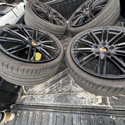 OEM 20” Porsche Turbo Wheels 5x130