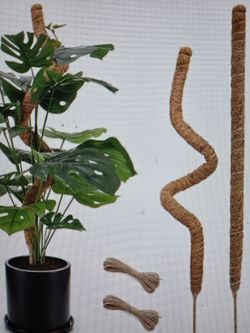 2- Pack 28" Bendable Moss Pole for Monstera