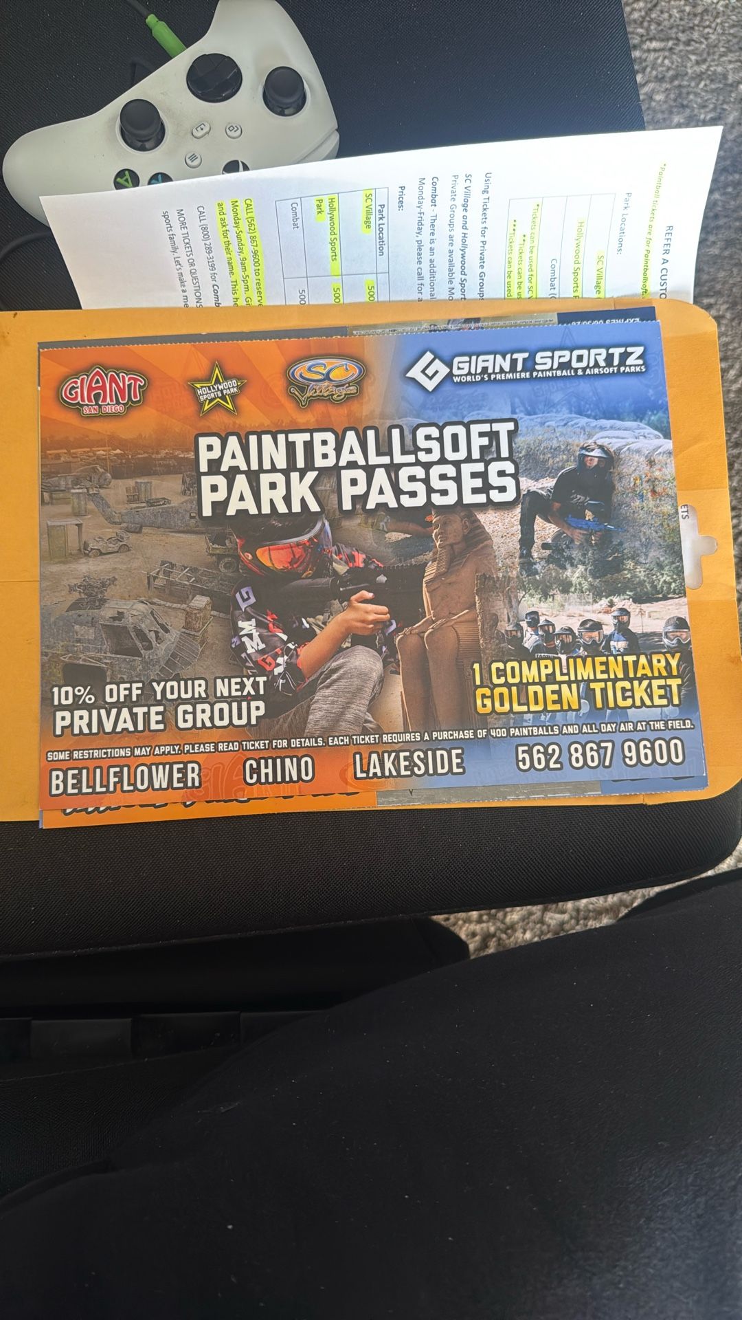 Paintball Park Passes