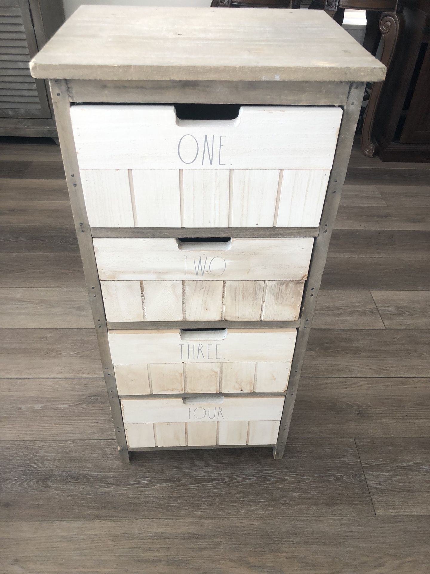 RAE DUNN 4 Drawer Storage Cabinet